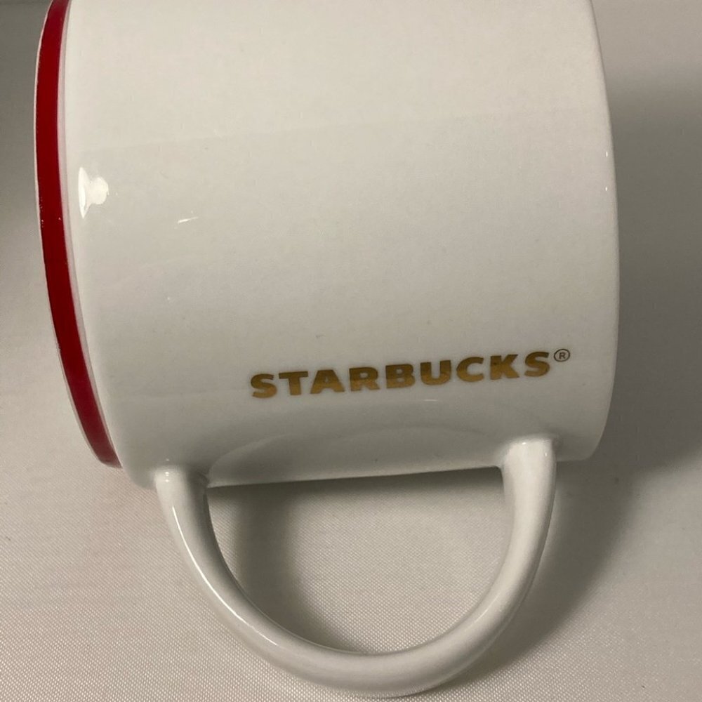STARBUCKS mug  large with red bottom